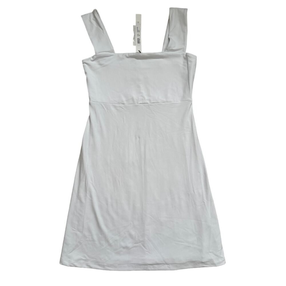 NWT Revolve Susana Monaco S Square Neck Minidress Sugar White - Sporty - Tennis
